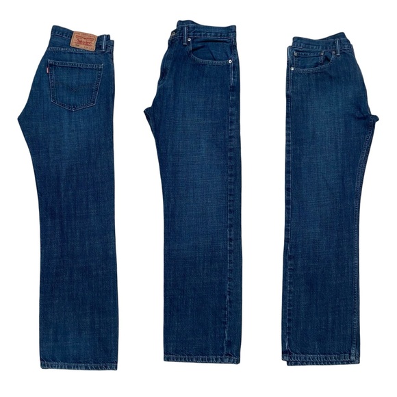 Vintage Levi’s 505 Straight Leg Jeans Blue - Picture 12 of 15